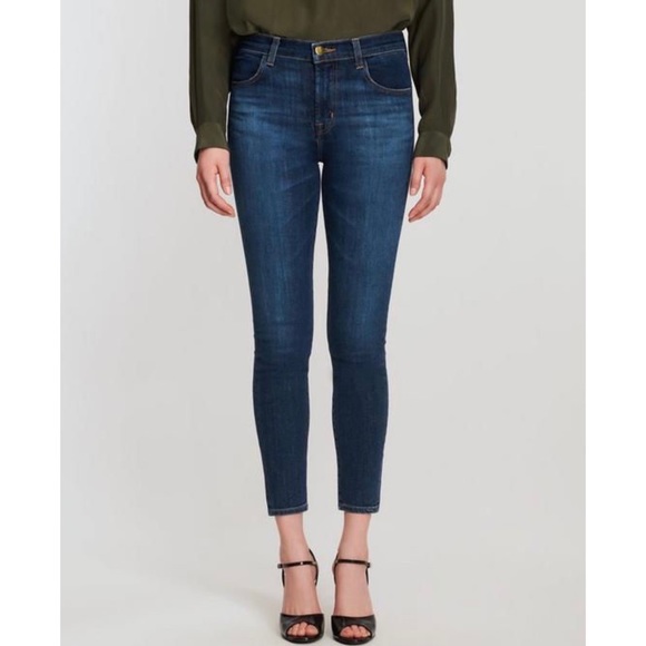 J BRAND Alana cropped skinny mid-rise jeans Size 24 - Picture 2 of 6